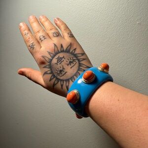 Vintage Funky Chunky Costume Bangle Bracelet